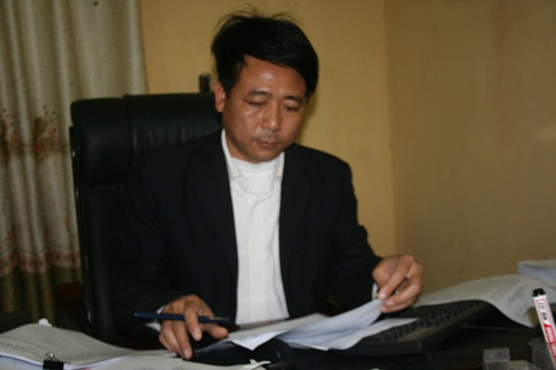 Ông Nguyễn Hữu Huy, Chủ tịch UBND xã Lê Thanh, huyện Mỹ Đức