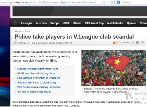 Báo chí nước ngoài rất sốc trước scandal của V.Ninh Bình Báo chí nước ngoài rất sốc trước scandal của V.Ninh Bình