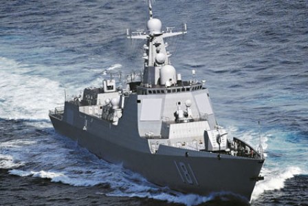 Tàu khu trục Type 052D do Trung Quốc chế tạo.