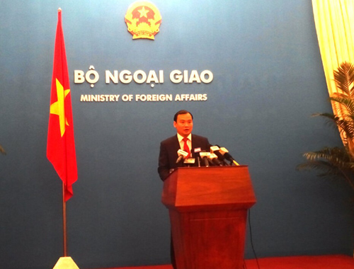 nguoi phat ngon bo ngoai giao Le Hai Binh