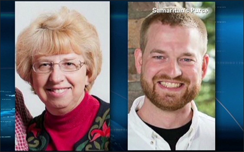 Hai bệnh nhân bị nhiễm Ebola Nancy Writrbol và Kent Brantly (Ảnh: KT)