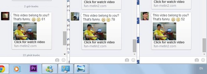 Không ít người dùng Facebook tại Việt Nam đã bị dính virus "Fun metin2.com" và trở thành nguồn phát tán mã độc đến những người dùng khác trong danh sách bạn bè.Ảnh: Kính Cận.  