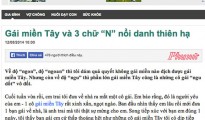 Vụ “Gái miền Tây và 3 chữ “N” chiều 15/8: Dư luận dậy sóng vụ bài viết